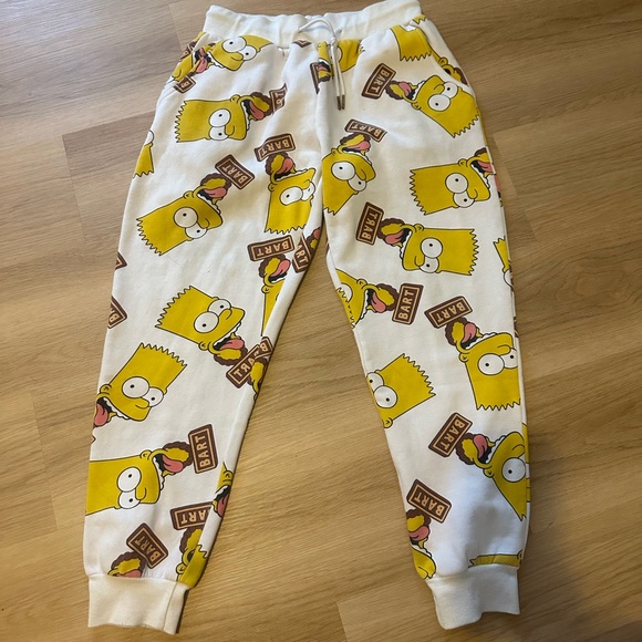 The Simpsons yellow and white joggers - Picture 1 of 4